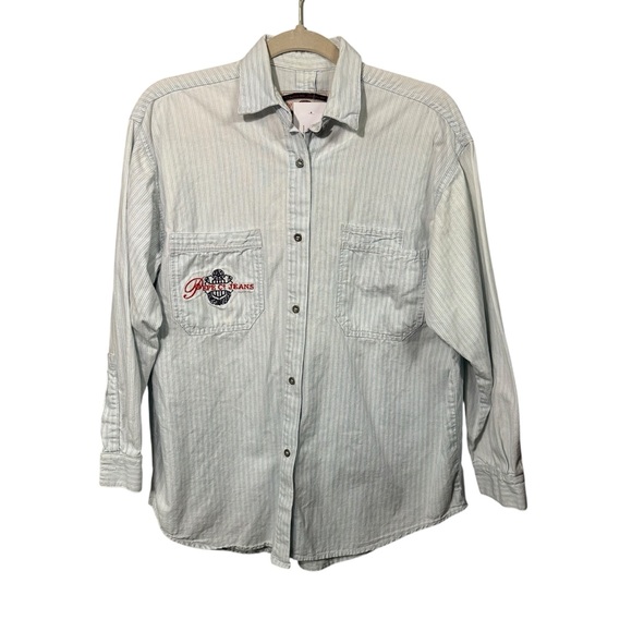 STYLE BUNDLE Women’s Vintage Blue Jacket Shirt Sweater Pepe Jeans plaid M L - Picture 11 of 16